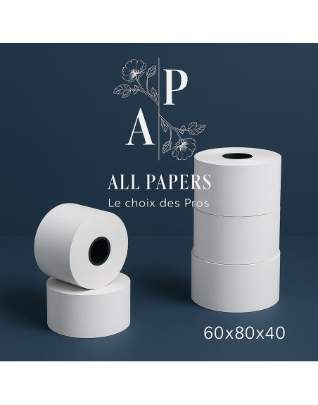 Rouleaux thermiques 60x80x40 avec logo all papers