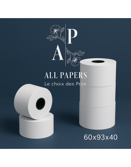 Rouleaux thermiques 60x93x40 avec logo All Papers Rouleaux thermiques 60x93x40 avec logo All Papers