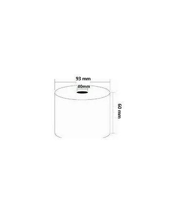 Schéma des dimensions rouleau 60x93x40