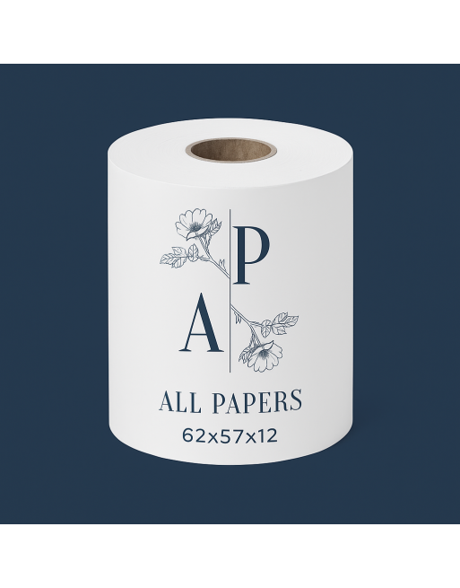 Image d'un rouleau pour Caisse et Balance 62x57x12 avec le logo de la marque All papers
