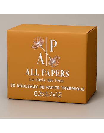 Emballage rouleaux caisse et balance 62x57x12