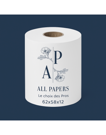rouleau thermique 62x58x12 avec logo all papers