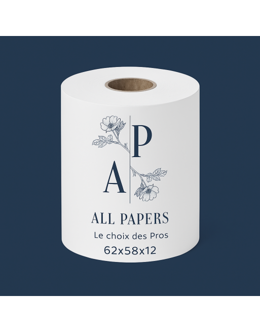 rouleau thermique 62x58x12 avec logo all papers