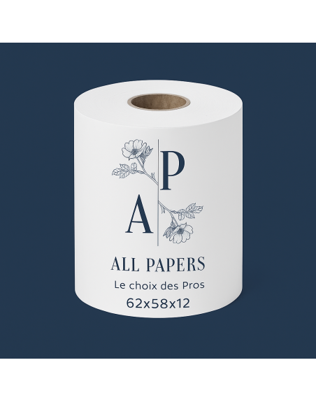 rouleau thermique 62x58x12 avec logo all papers