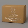 Carton d'emballage de 50 rouleaux pour TPE 57x30x12