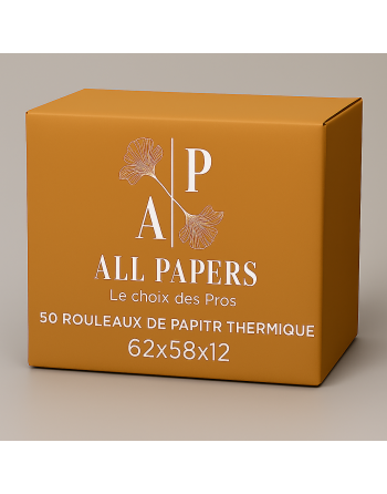Emballage rouleaux caisse et balance 62x58x12