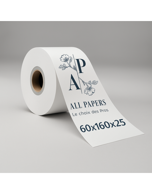 Rouleau thermique pour DAC 60x160x25 avec logo all papers