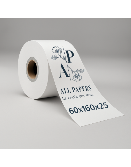 Rouleau thermique pour DAC 60x160x25 avec logo all papers