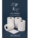 Rouleaux Caisse 80x80x12 avec logo all papers