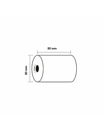 Schéma montrant les dimensions de la bobine 80x80x12