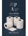 Rouleaux Caisse 80x75x12 AVEC LOGO ALL PAPERS