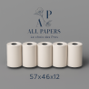 Blister de 5 rouleaux thermiques 57x46x12 pour Caisse et Balance, sous blister de 5