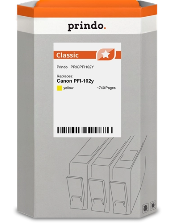 compatible CANON PFI-102Y JAUNE