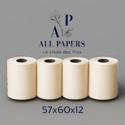 Image de 4 rouleaux pour caisse et balance 57x60x12 55g