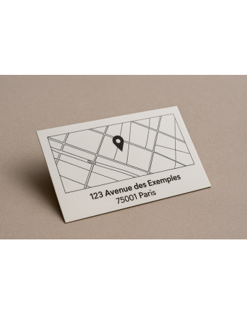 Carte de visite classique verso