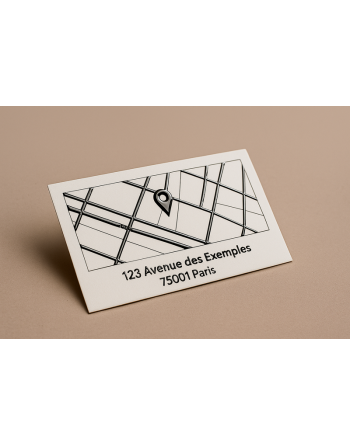 Carte de visite Vernis 3D verso