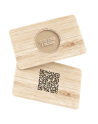 Carte de visite digitale en bois personnalisable