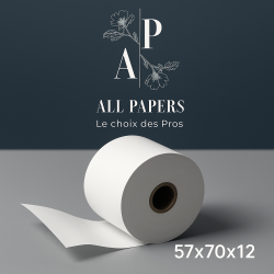 Image d'un rouleau pour Caisse et Balance 57x70x12 avec le logo de la marque All papers