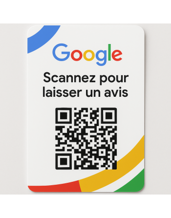 Carte PVC - Laissez un avis Google avec QR Code