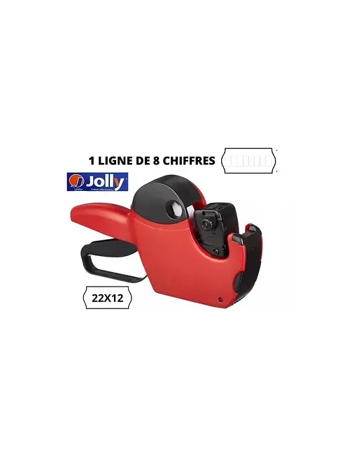 Étiqueteuse Jolly 22x12mm - 1 ligne - 8 chiffres | Pistolet d’étiquetage compact
