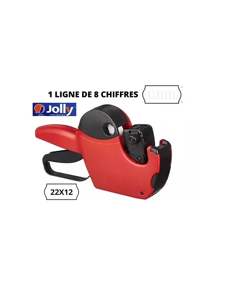 Étiqueteuse Jolly 22x12mm - 1 ligne - 8 chiffres | Pistolet d’étiquetage compact