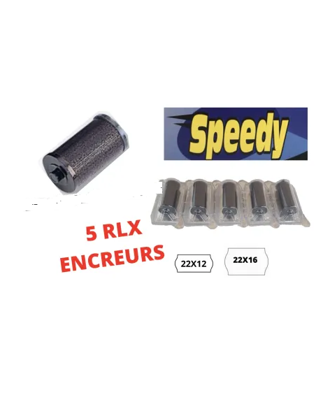 5 rlx Encreurs SPEEDY 22X12 ET 22X16