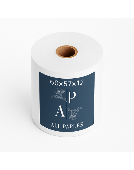 Image d'un rouleau pour Caisse et Balance 60x57x12 avec le logo de la marque All papers