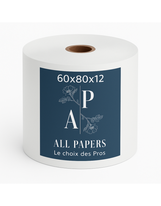 Image d'un rouleau pour Caisse et Balance 60x80x12 avec le logo de la marque All papers