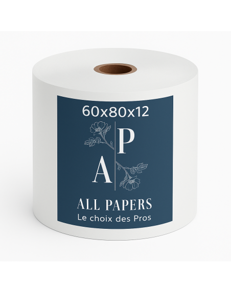 Image d'un rouleau pour Caisse et Balance 60x80x12 avec le logo de la marque All papers