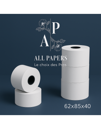 Rouleaux thermiques 62x85x40 avec logo all papers