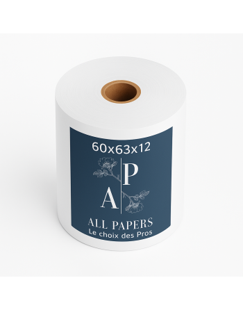 Image d'un rouleau pour Caisse et Balance 60x63x12 avec le logo de la marque All papers