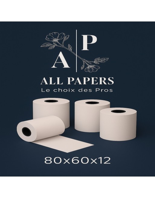 Rouleaux Caisse et balance 80x60x12 sans BPA – Fabrication française