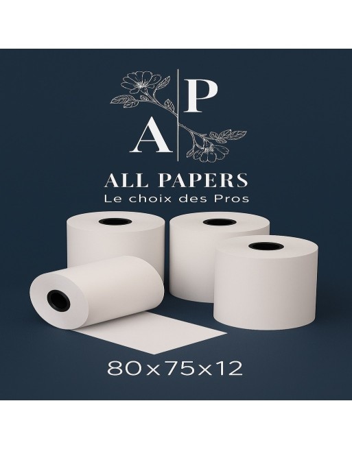 Rouleaux Caisse 80x75x12 sans BPA – Fabrication française