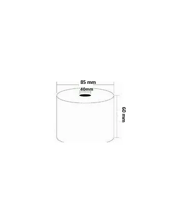 Schéma des dimensions rouleau thermique 60x85x40